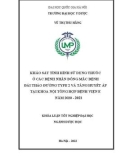 Khóa luận tốt nghiệp: Khảo sát tình hình sử dụng thuốc ở các bệnh nhân đồng mắc bệnh đái tháo đường type 2 và tăng huyết áp tại khoa Nội tổng hợp Bệnh viện E năm 2020 – 2021