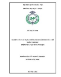 Khóa luận tốt nghiệp: Nghiên cứu tác dụng chống viêm giảm đau của chế phẩm VIETMEC trên động vật thực nghiệm