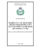 Khóa luận tốt nghiệp: Nghiên cứu tác dụng điều trị đái tháo đường type 2 của cao chiết lá chè đắng (llex kaushue S. Y. Hu)