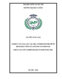 Khóa luận tốt nghiệp: Nghiên cứu sàng lọc vật liệu cố định enzyme để ổn định hoạt tính của enzyme Nattokinase