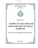 Khóa luận tốt nghiệp: Nghiên cứu bào chế nano loratadin bằng kỹ thuật nghiền bi