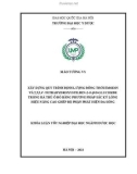 Khóa luận tốt nghiệp: Xây dựng quy trình định lượng đồng thời Emodin và 2,3,5,4'-Tetrahydroxystilben-2-O-β-D-glucoside trong Hà thủ ô đỏ bằng phương pháp sắc ký lỏng hiệu năng cao ghép bộ phận phát hiện đa sóng