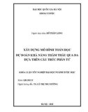 Khóa luận tốt nghiệp ngành Dược học: Xây dựng mô hình toán học dự đoán khả năng thẩm thấu qua da dựa trên cấu trúc phân tử