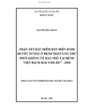 Khóa luận tốt nghiệp ngành Y đa khoa: Nhận xét đặc điểm đột biến EGFR huyết tương ở bệnh nhân ung thư phổi không tế bào nhỏ tại Bệnh viện Bạch Mai năm 2017 – 2018