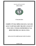 Khóa luận tốt nghiệp ngành Y đa khoa: Nghiên cứu đặc điểm lâm sàng, cận lâm sàng và kết quả điều trị chửa ngoài tử cung chưa vỡ bằng Methotrexat tại Bệnh viện Phụ Sản Trung Ương