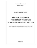 Khóa luận tốt nghiệp Đại học ngành Dược học: Sàng lọc ảo hợp chất ức chế enzym Tyrosinase từ hợp chất thiên nhiên Việt Nam