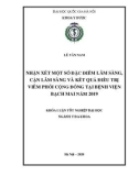 Khóa luận tốt nghiệp đại học ngành Y khoa: Nghiên cứu một số đặc điểm lâm sàng, cận lâm sàng và kết quả điều trị của viêm phổi mắc phải trong cộng đồng tại Trung tâm Hô Hấp – Bệnh viện Bạch Mai năm 2019