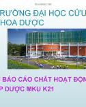 Bài thuyết trình Hóa dược lý: Phân loại các chất hoạt động bề mặt và ứng dụng