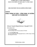 Báo cáo phân tích xu hướng công nghệ: Đông trùng hạ thảo – công dụng, xu hướng sản xuất và thương mại