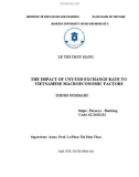 Summary of PHD thesis: The impact of CNY/USD exchange rate to vietnamese macroeconomic factors