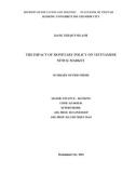 Summary of PHD thesis: The impact of monetary policy on the stock market