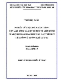 Tóm tắt Luận án Tiến sĩ Y học: Nghiên cứu đặc điểm lâm sàng, cận lâm sàng và một số yếu tố liên quan của bệnh nhân nhồi máu não cấp trên lều tiểu não thông khí cơ học