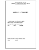 Giáo án lý thuyết: Điều tra quy hoạch GTVT