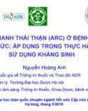 Tăng thanh thải thận (ARC) ở bệnh nhân hồi sức: Áp dụng trong thực hành sử dụng kháng sinh