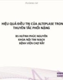 Đề tài nghiên cứu: Hiệu quả điều trị của alteplase trong thuyên tắc phổi nặng