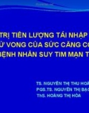 Đề tài: Giá trị tiên lượng tái nhập viện và tử vong của sức căng cơ tim ở bệnh nhân suy tim mạn tính