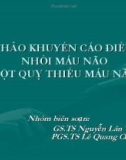 Báo cáo Dự thảo khuyến cáo điều trị nhồi máu não (đột quỵ thiếu máu não)