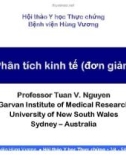 Báo cáo Phân tích kinh tế (đơn giản)