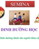 Đề tài: Dinh dưỡng dành cho người thừa cân, béo phì