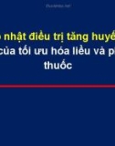 Báo cáo Cập nhật điều trị tăng huyết áp: Vai trò của tối ưu hóa liều và phối hợp thuốc