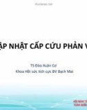 Báo cáo Cập nhật cấp cứu phản vệ