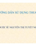 Báo cáo Hướng dẫn sử dụng thuốc