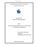 Bài tiểu luận môn Tâm lý học lao động: Thực trạng căng thẳng tâm lý của công nhân làm việc tại giàn khoan 05