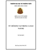 Khóa luận tốt nghiệp Văn học: Từ chỉ động vật trong ca dao Nam bộ