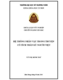 Khóa luận tốt nghiệp Văn học: Hệ thống nhân vật trong truyện cổ tích thần kỳ người Việt