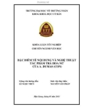 Khóa luận tốt nghiệp Văn học: Đặc điểm về nội dung và nghệ thuật tác phẩm Trà Hoa Nữ của A. Dumas (Con)