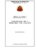 Khóa luận tốt nghiệp Văn học: Cách tân nghệ thuật trong truyện ngắn sau 1975