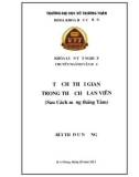 Khóa luận tốt nghiệp Văn học: Từ chỉ thời gian trong thơ Chế Lan Viên (Sau Cách mạng tháng Tám)