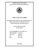 Khoá luận tốt nghiệp: Định hướng nghề nghiệp cho học sinh khối THPT tại trường THPT Xuân Mai, thị trấn Xuân Mai, huyện Chương Mỹ, tp Hà Nội