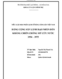 Tiểu luận Lịch sử Đảng Cộng sản Việt Nam: Đảng Cộng sản lãnh đạo nhân dân kháng chiến chống Mỹ cứu nước 1954 - 1975