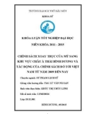 Khoá luận tốt nghiệp: Chính sách xoay trục của Mỹ sang khu vực Châu Á- Thái Bình Dương và tác động của chính sách đó tới Việt Nam từ năm 2009 đến nay