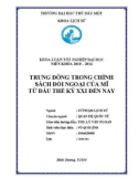 Khoá luận tốt nghiệp: Trung Đông trong chính sách đối ngoại của Mĩ từ đầu thế kỷ XXI đến nay