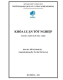 Khóa luận tốt nghiệp Ngôn ngữ Anh-Nhật: Some difficulties in English communication of first-year students at Hai Phong University of Management and Technology with foreigners and some suggested solutions