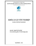 Khóa luận tốt nghiệp Ngôn ngữ Anh-Nhật: A study on complex sentences in English with reference to Vietnamese