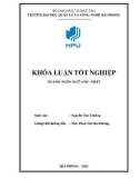 Khóa luận tốt nghiệp Ngôn ngữ Anh-Nhật: Difficulties in translating financial news into Vietnamese