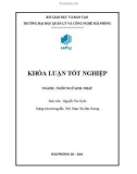 Khóa luận tốt nghiệp Ngôn ngữ Anh-Nhật: A study on the use of body language in oral presentations by the English majors at Hai Phong University of Management and Technology