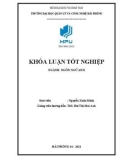 English language graduation thesis: Effective methods to improve speaking skill for English major freshmen at Hai Phong Technology & Management University