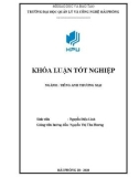 Business English graduation thesis: A study on some difficulties encountered by second-year English majored students in learning English listening skill online at Hai Phong Management and Technology University