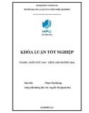 English language graduation thesis: A study on difficulties of bilingual learning and some suggestions for English major student at Hai Phong Management and Technology University