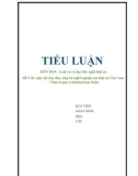 Tiểu luận môn Luật sư và đạo đức nghề luật sư: Quy tắc đạo đức, ứng xử nghề nghiệp của luật sư Việt Nam – Thực trạng và hướng hoàn thiện