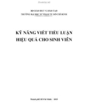 Kỹ năng viết tiểu luận hiệu quả cho sinh viên