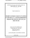 Khóa luận tốt nghiệp: Tìm hiểu sản phẩm và dịch vụ của phòng tư liệu Khoa Thông tin - Thư viện trường đại học Khoa học Xã hội và Nhân văn - ĐHQGHN