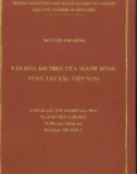 Khóa luận tốt nghiệp: Văn hóa ẩm thực của người Mông vùng Tây Bắc Việt Nam