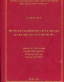 Khóa luận tốt nghiệp: Tìm hiểu làng Diêm Phố tại xã Ngư Lộc huyện Hậu Lộc tỉnh Thanh Hóa