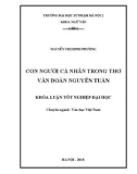 Khóa luận tốt nghiệp: Tìm hiểu con người cá nhân trong thơ văn Đoàn Nguyễn Tuấn