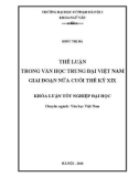 Khóa luận tốt nghiệp: Thể luận trong văn học trung đại Việt Nam giai đoạn nửa cuối thế kỷ XIX